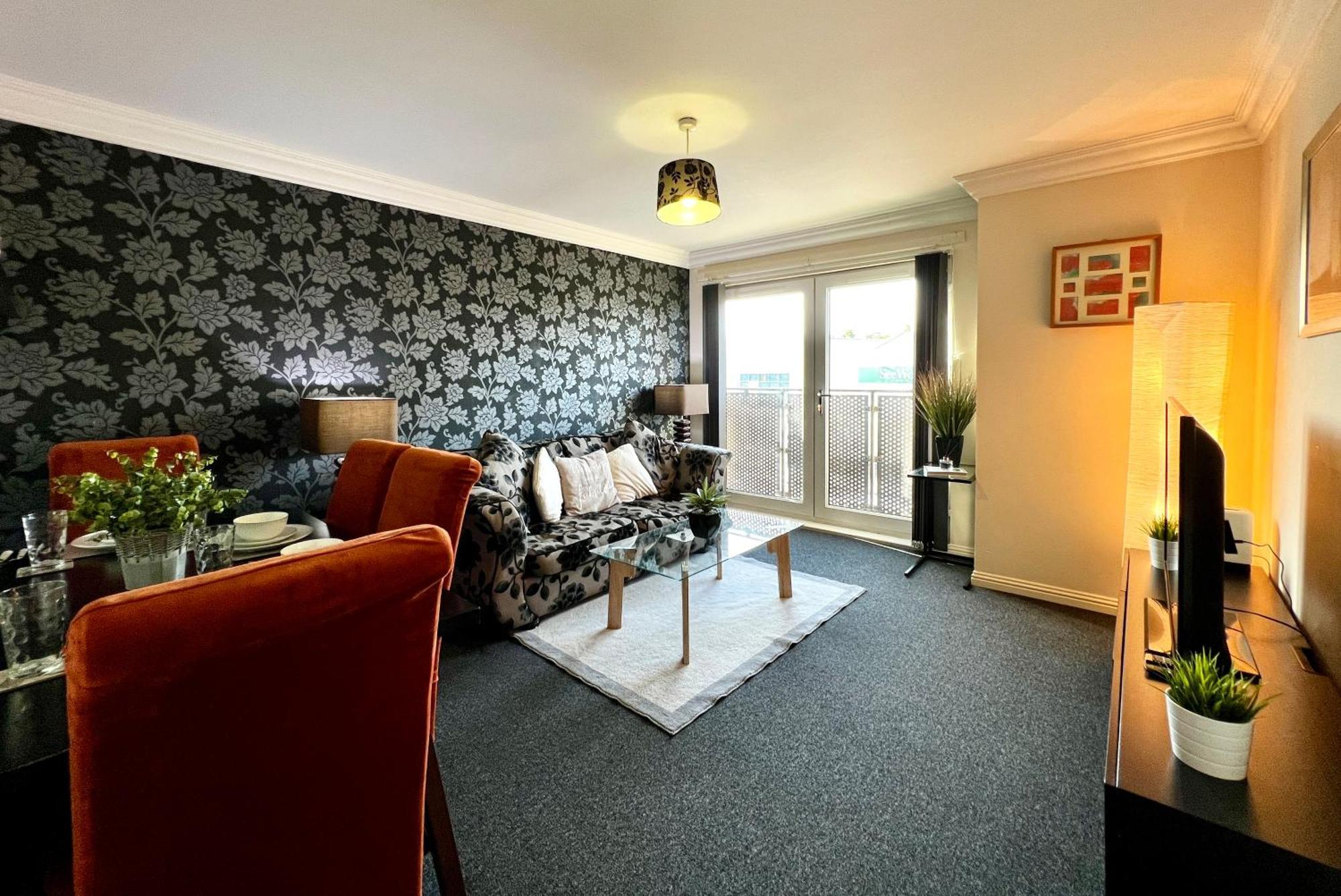 Stylish Modern Flat With Juliet Balcony & Parking Apartment Glasgow Exterior photo